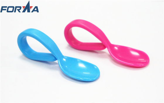 Cucchiaio di plastica portatile di sicurezza di materia prima di Muticolor pp per i bambini